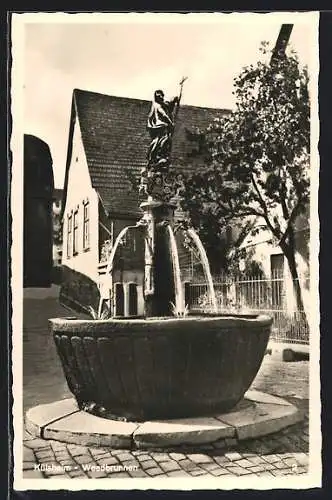 AK Külsheim / Baden, Am Weedbrunnen