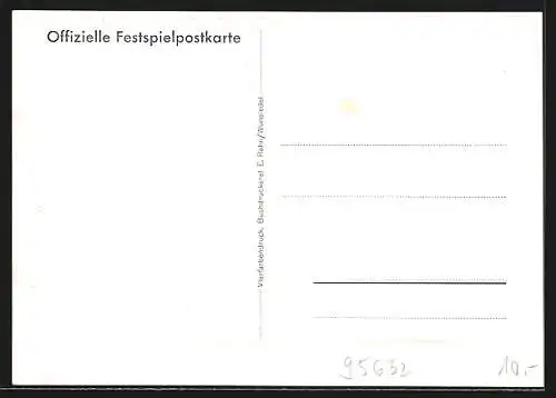 Künstler-AK Wunsiedel, Luisenburg-Naturbühne