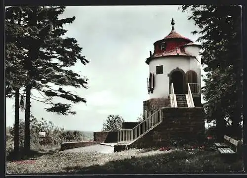 AK Bärnau /Opf., Grenzlandturm, Landesgrenze