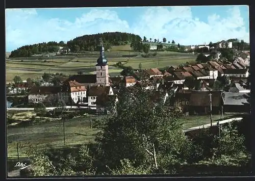 AK Marktschorgast im Fichtelgebirge, Teilansicht der Ortschaft