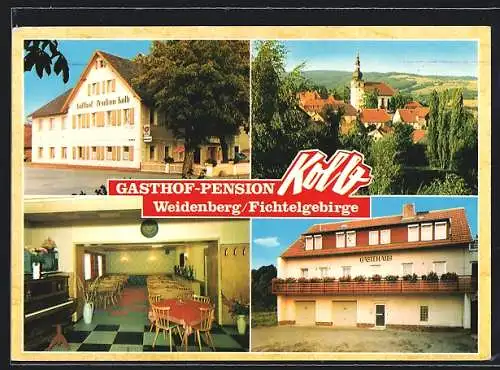 AK Weidenberg /Fichtelgebirge, Gasthof und Pension Kolb