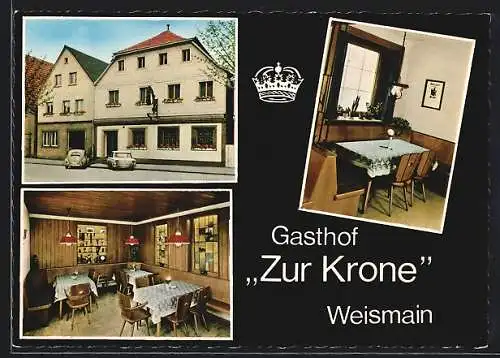 AK Weismain /Ofr., Gasthof Zur Krone, Bes. H. Hatzold