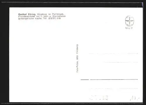 AK Wirsberg im Fichtelgebirge, Gasthof Göring, Ortsansichten