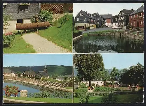 AK Steinbach an der Haide, Ortsansichten mit Park