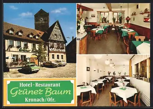 AK Kronach / Oberfranken, Hotel-Restaurant Grüner Baum