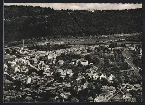 AK Blaubeuren, Ortsansicht aus der Vogelschau