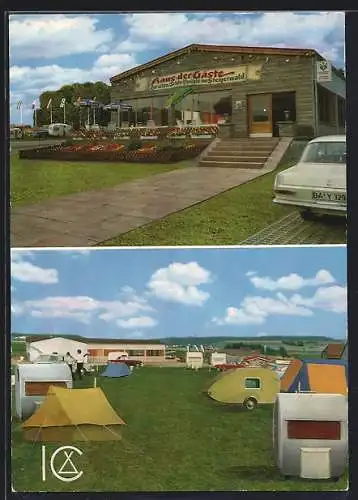 AK Geiselwind, Campingplatz mit Restaurant, Fr. Trosbach