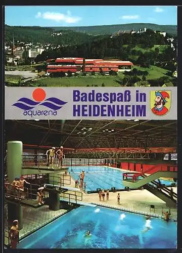 AK Heidenheim / Brenz, Badespass im Hallenfreizeitbad Aquarena