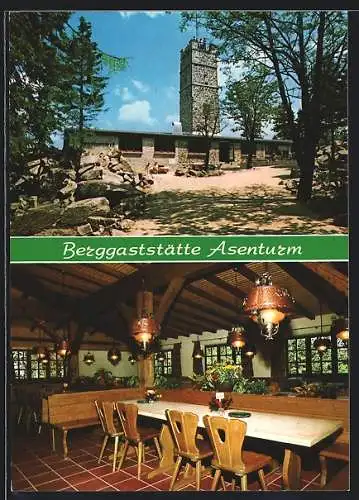 AK Fichtelberg / Fichtelgebirge, Gaststätte Asenturm
