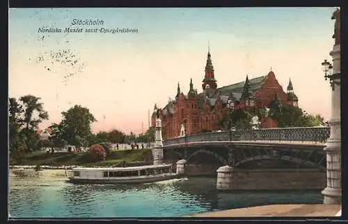 AK Stockholm, Nordiska Museet samt Djurgardsbron