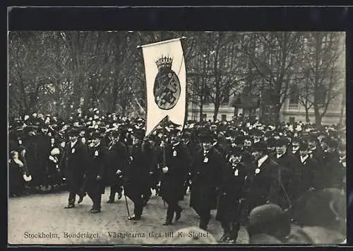 AK Stockholm, Bondetaget, Västgötarna taga till K. Slottet