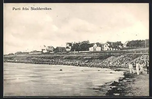 AK Skelderviken, Teilansicht vom Wasser aus