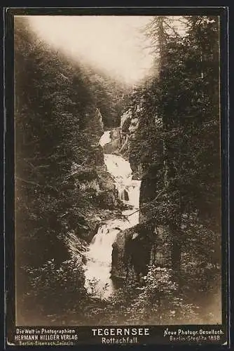 Foto-AK NPG Nr. 769: Tegernsee, Partie am Rottachfall