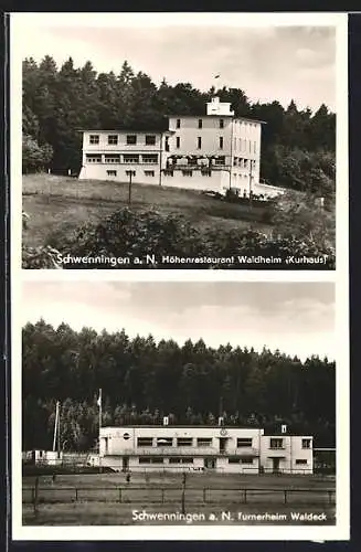 AK Schwenningen / Neckar, Höhenrestaurant Waldheim Kurhaus, Turnerheim Waldeck