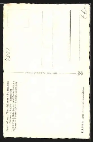 AK St. Blasien, Gasthof zum Tannhäuser