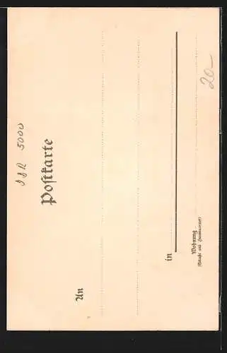 Lithographie Erfurt, Ortsansicht