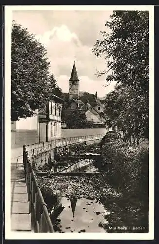 AK Müllheim, Blick nach der Kirche