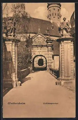 AK Weikersheim, Blick aufs Schlossportal