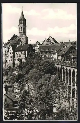 AK Rottweil a. N., Partie am Viadukt