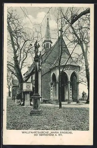 AK Gernsheim a. Rh., Blick auf die Wallfahrtskirche Maria Einsiedel