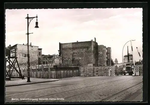 AK Berlin, Grenzübergang Heinrich-Heine-Strasse
