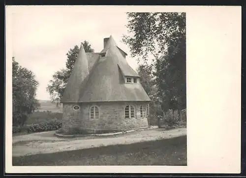 Foto-AK Loheland, Partie am Steinhaus, 1942