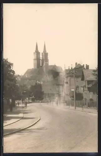 AK Oschatz, Blick zur Kirche