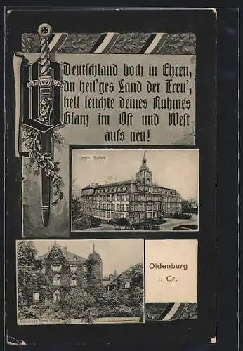 AK Oldenburg i. Gr., Das Grossh. Schloss, das Elisabeth Anna-Palais