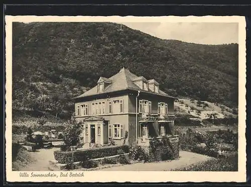 AK Bad Bertrich, Die Pension Villa Sonnenschein, Inh. N. Zirbes