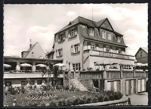 AK Aumenau an der Lahn, Gasthaus-Pension Lahnbrücke, Inh. Kurt May