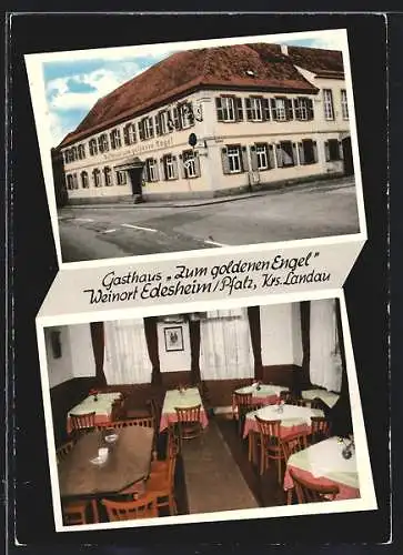 AK Edesheim /Pfalz, Gasthaus Zum Goldenen Engel, Bes. Günter Reinig