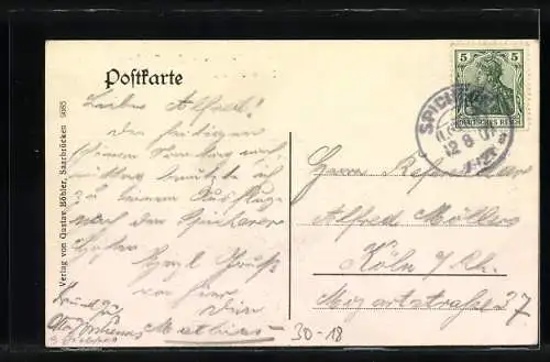 AK Sturm auf den Spicherer Berg am 6. Aug. 1870