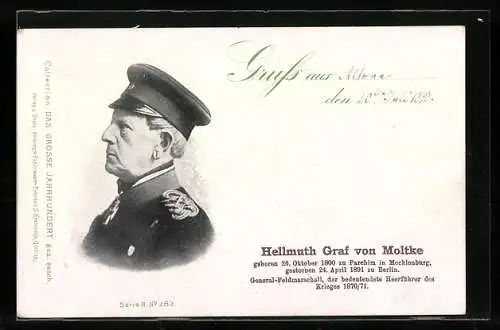 AK Hellmuth Graf von Moltke, General-Feldmarschall