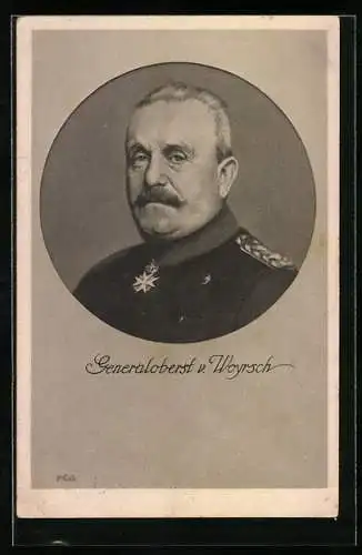 AK Heerführer Generaloberst v. Woyrsch in Uniform