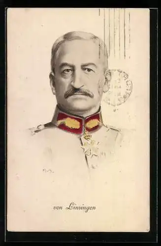 AK Heerführer von Linsingen in Uniform