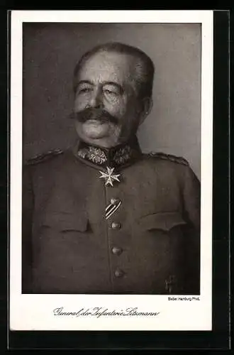 AK General der Infanterie Litzmann mit Pour le Merite, Heerführer