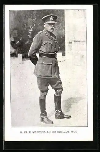 AK London, Portrait britischer Heerführer Feldmarschall Sir Douglas Haig in Uniform