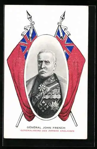 AK Général John French, Genéralissime des Armées Anglaises