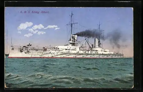 AK Kriegsschiff S.M.S. König Albert