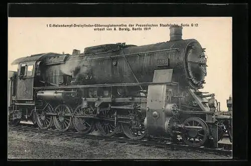 AK Güterzuglokomotive Serie G 12 der Preussischen Staatsbahn