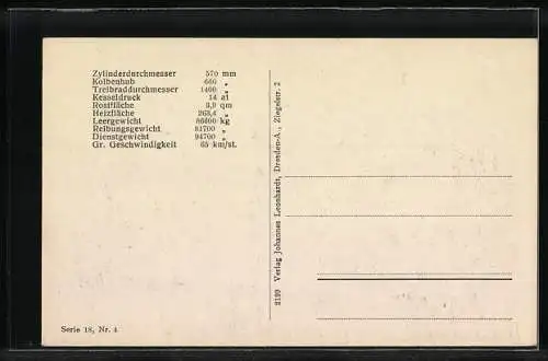 AK Güterzuglokomotive Serie G 12 der Preussischen Staatsbahn