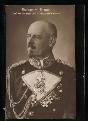 AK Vizeadmiral Hipper, Chef des deutschen Aufklärungs-Geschwaders