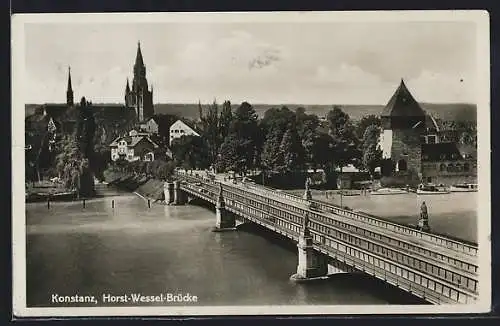 AK Konstanz, Blick auf Brücke