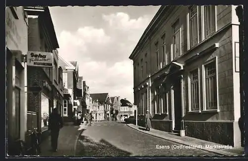 AK Esens, Blick in Marktstrasse