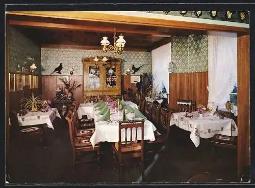 AK Friedeburg / Ostfriesl., Gaststätte Forsthaus Bohnens, Innenansicht