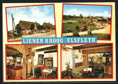 AK Elsfleth /Unter-Weser, Gaststätte Liener Kroog mit Spielplatz