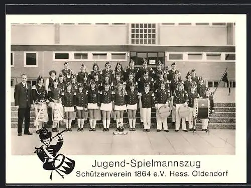 AK Hess.-Oldendorf, Jugend-Spielmannszug, Schützenverein 1864 e.V., Gruppenfoto