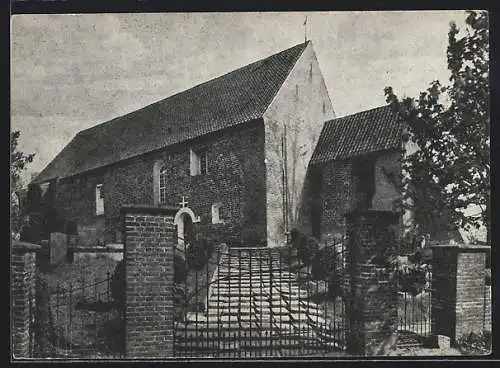 AK Tossens, Blick auf die St. Bartholomäuskirche