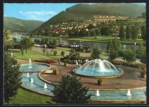 AK Eberbach am Neckar, Wasserspiele im Park