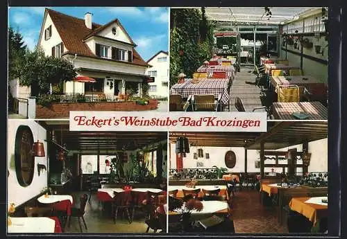 AK Bad Krozingen, Gasthaus Weinstube Eckert, Bes. Karl Eckert, Mittelstrasse 2